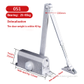 Medium Heavy Duty Adjustable Automatic Door Closer for Doors up to 150 kg